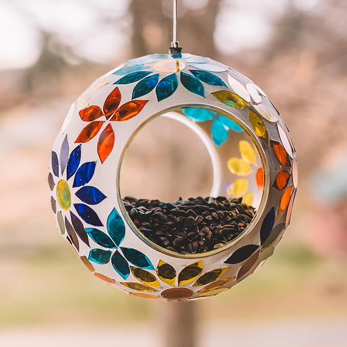 Blue Arcadia Talavera Bird Feeder – NOVICA